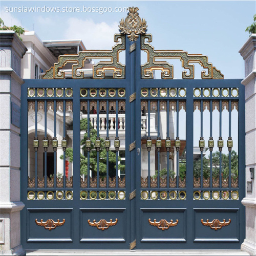 Aluminum Courtyard Entry Gates Design